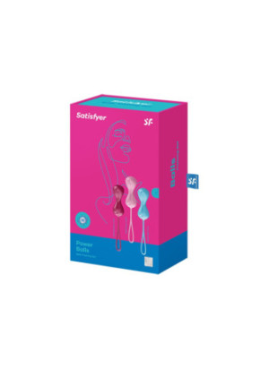 Set de 3 boules de Geisha effet vibrante Power Balls Satisfyer - CC597150